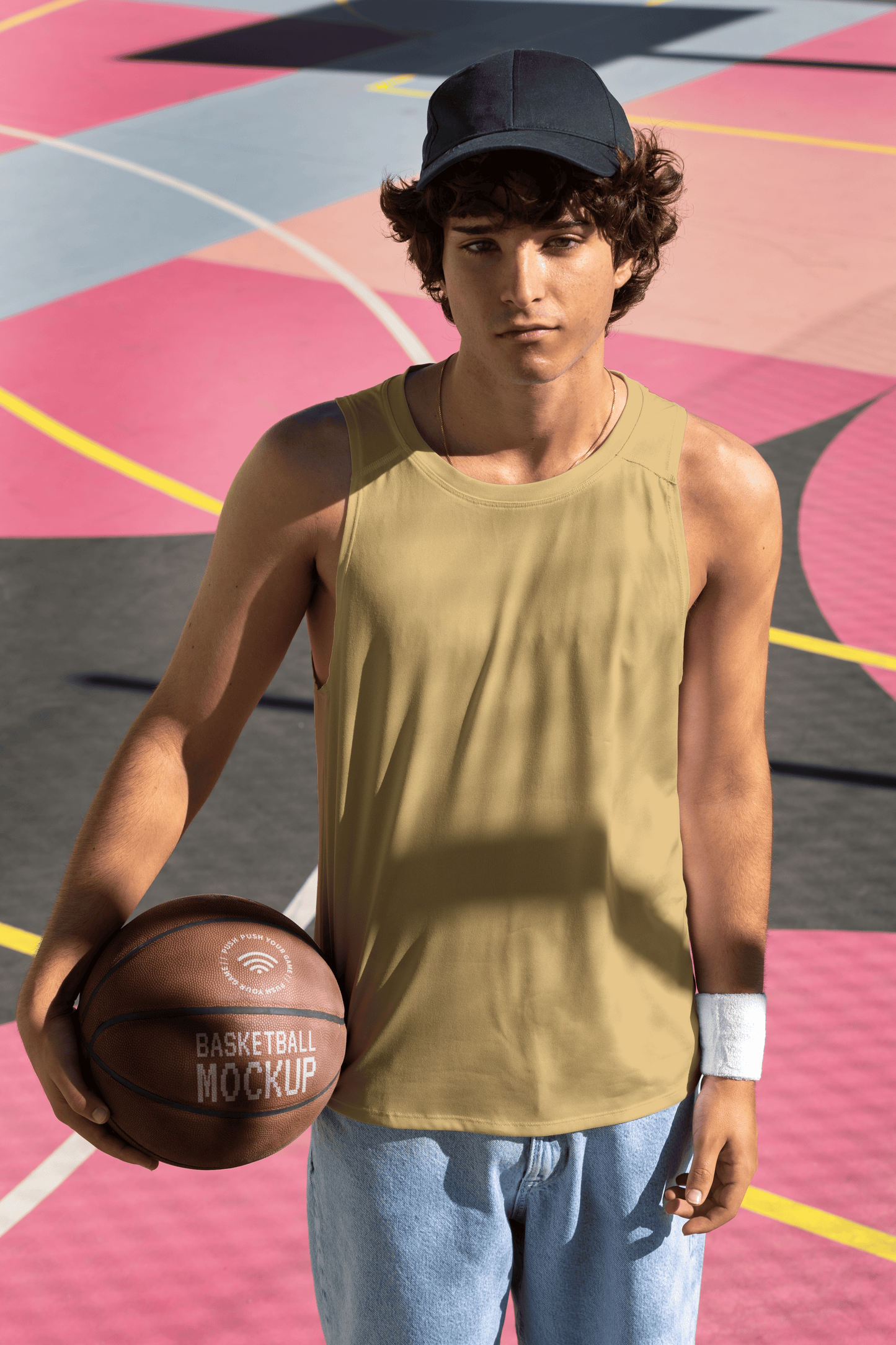 Camiseta sin manga personalizada para hombre