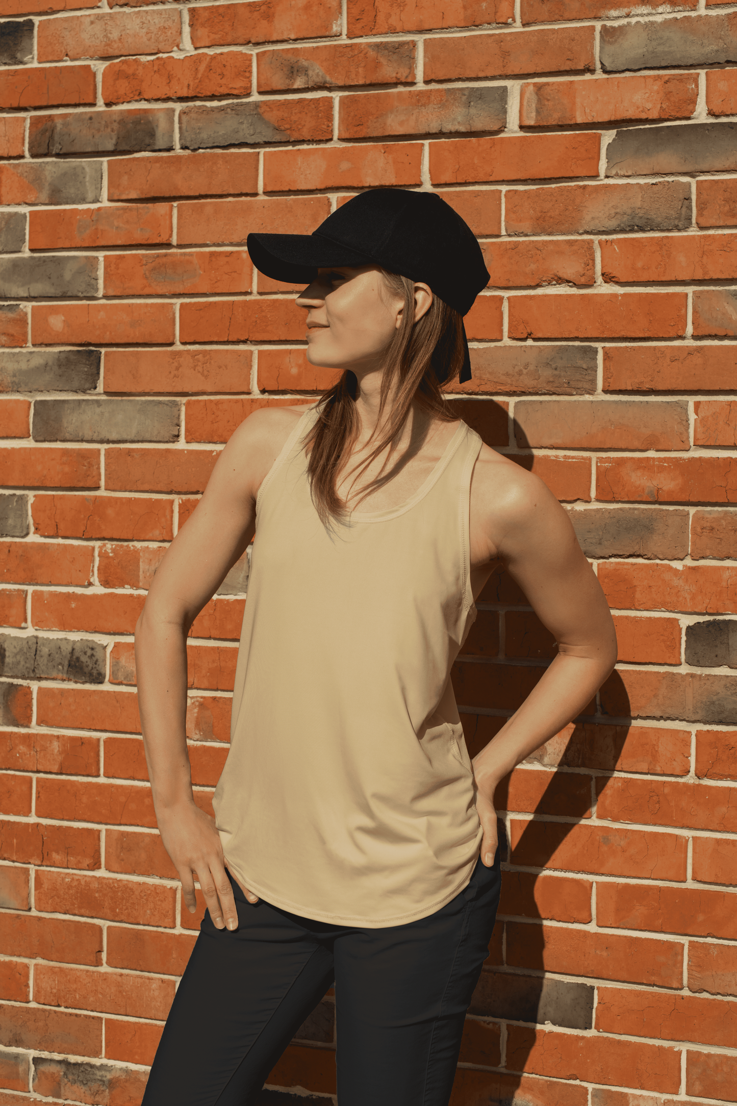 Camiseta sin manga personalizada para mujer