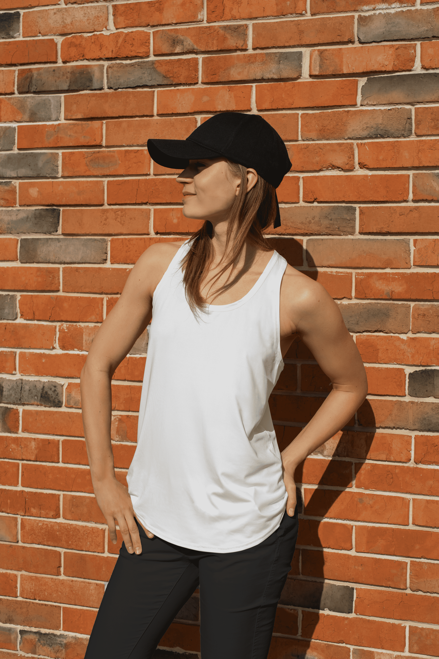 Camiseta sin manga personalizada para mujer