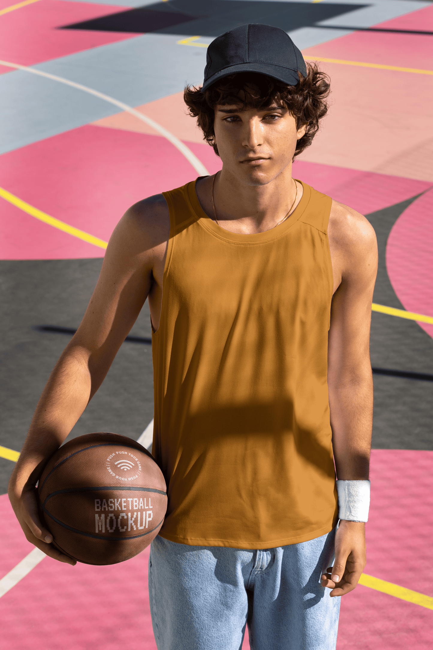 Camiseta sin manga personalizada para hombre
