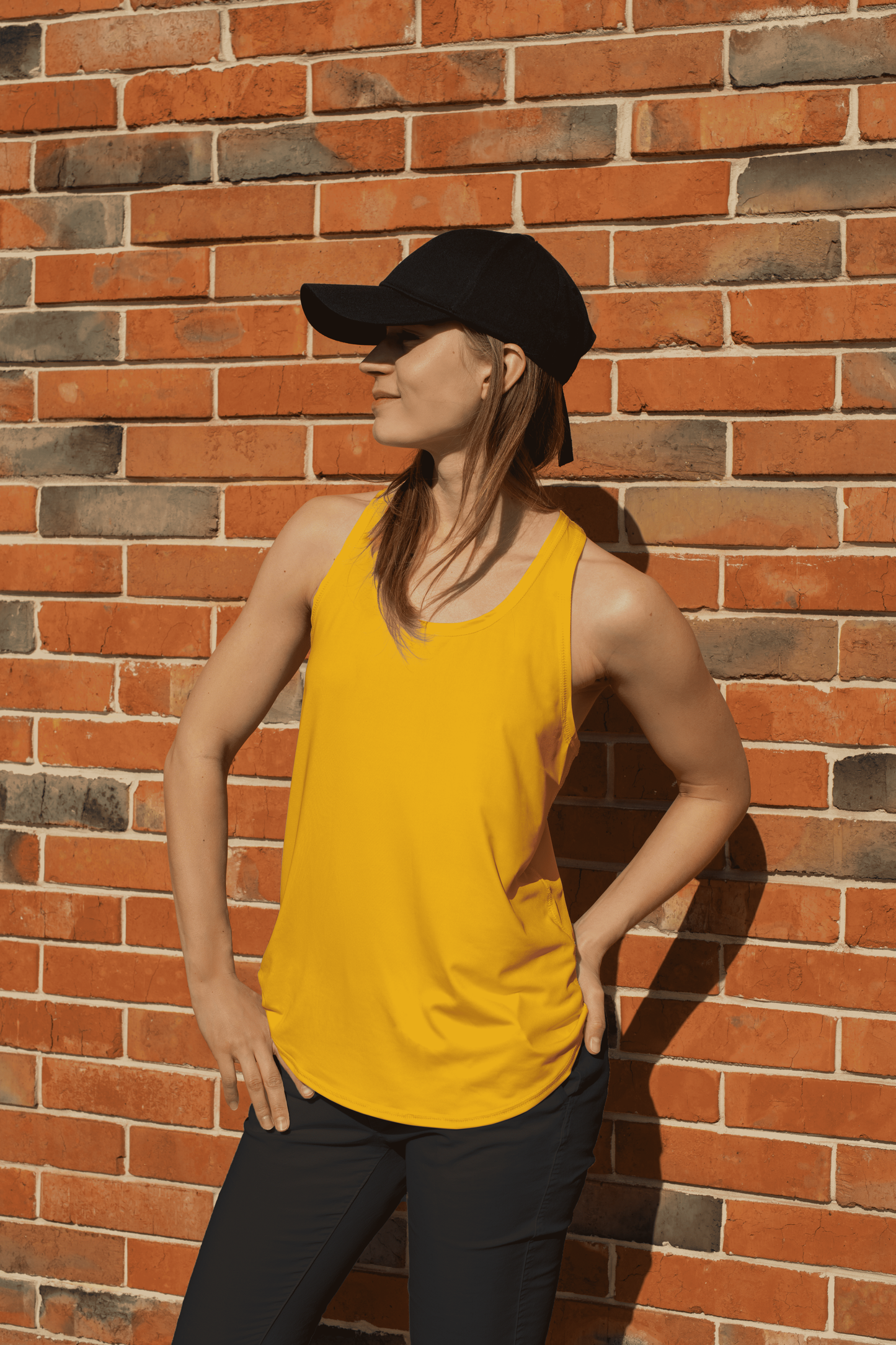 Camiseta sin manga personalizada para mujer