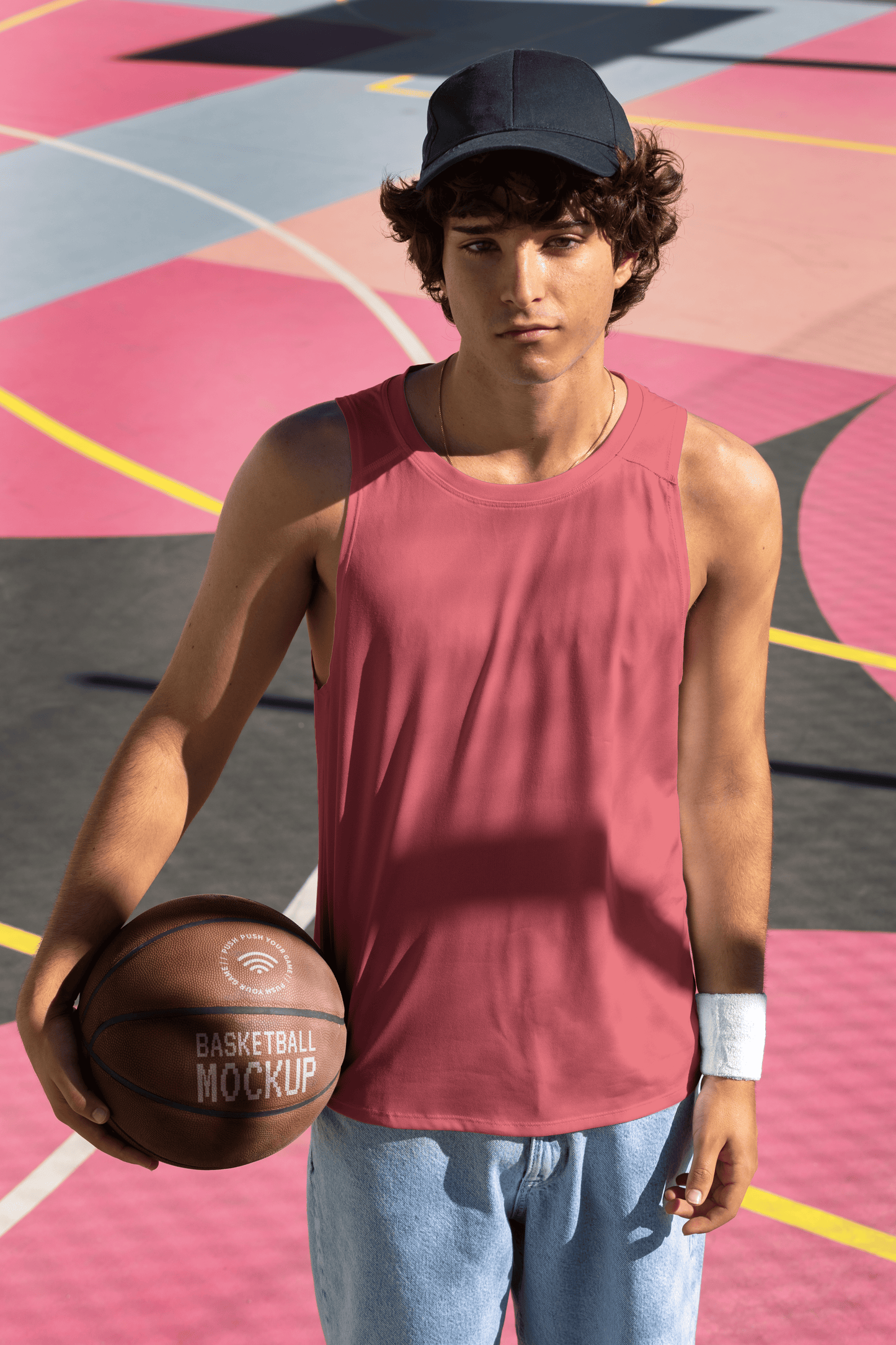 Camiseta sin manga personalizada para hombre