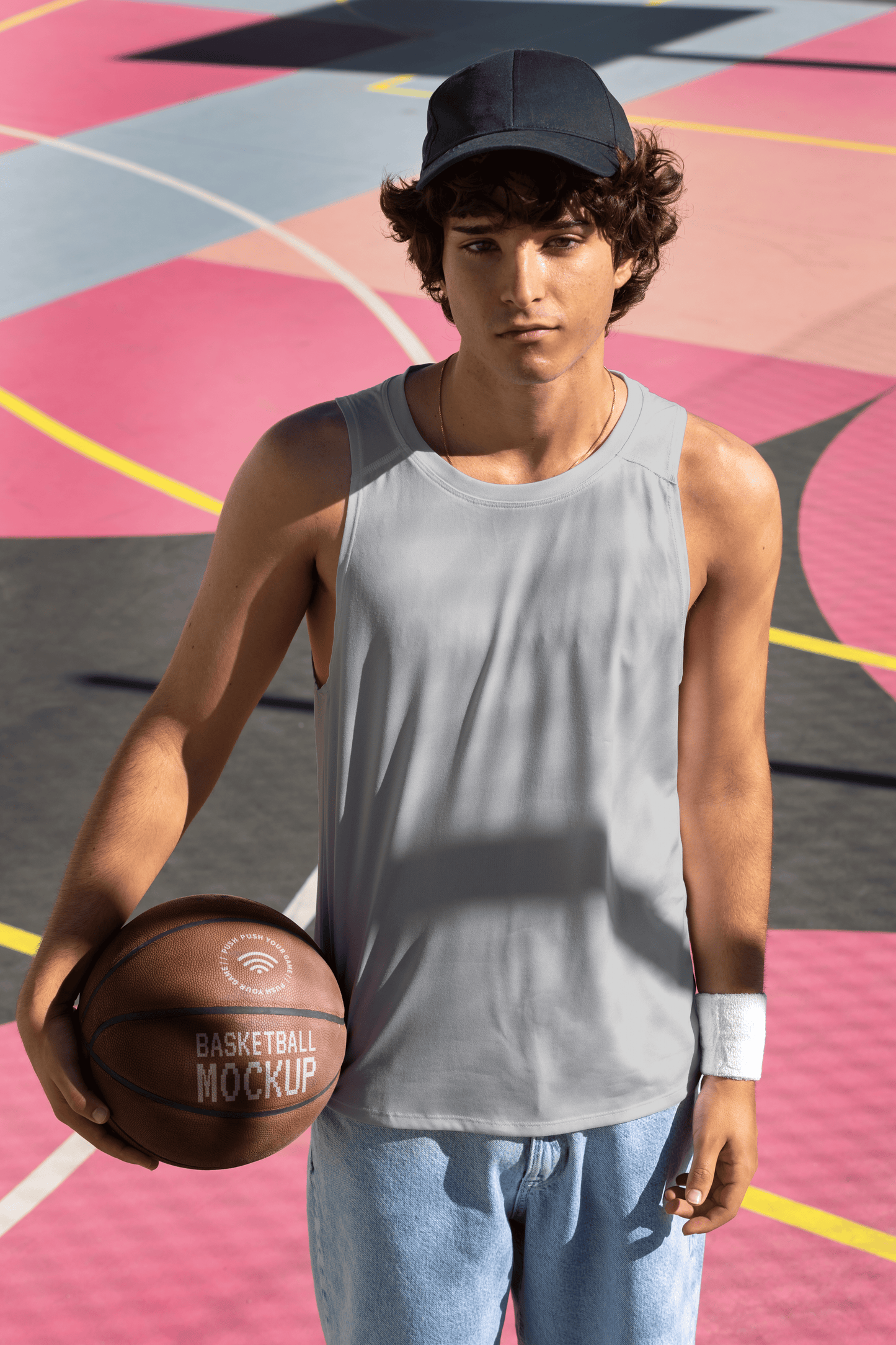 Camiseta sin manga personalizada para hombre