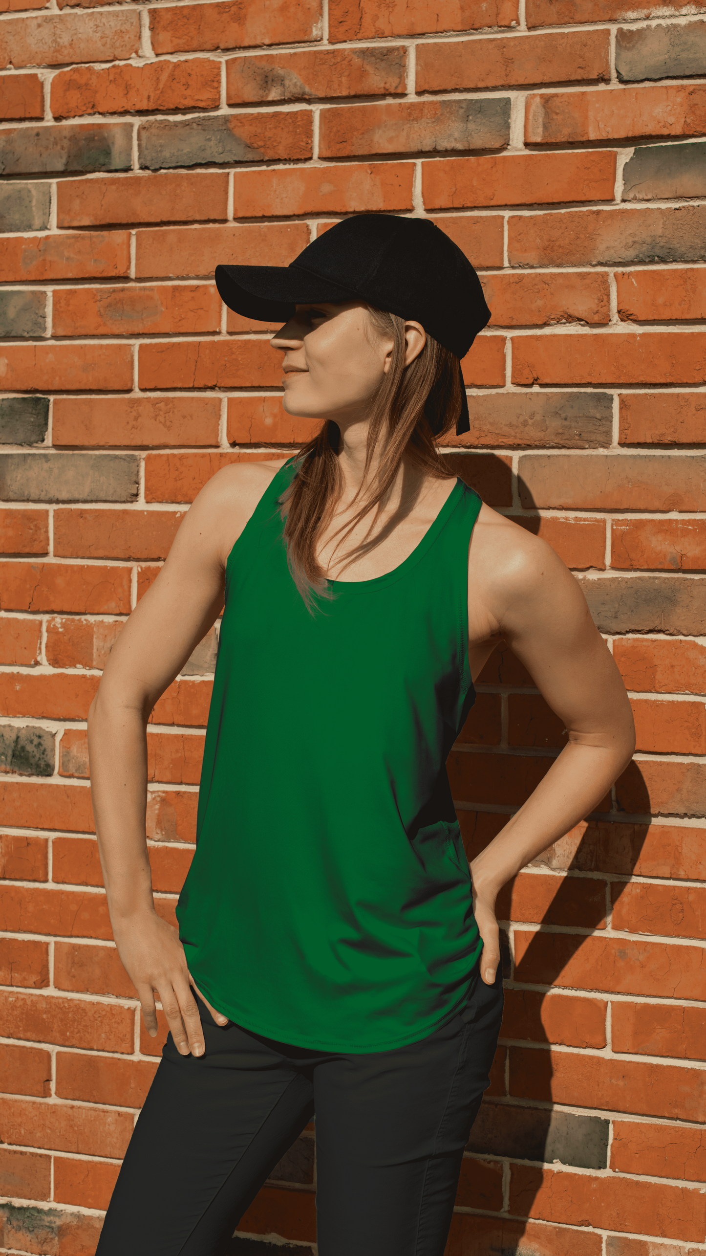 Camiseta sin manga personalizada para mujer