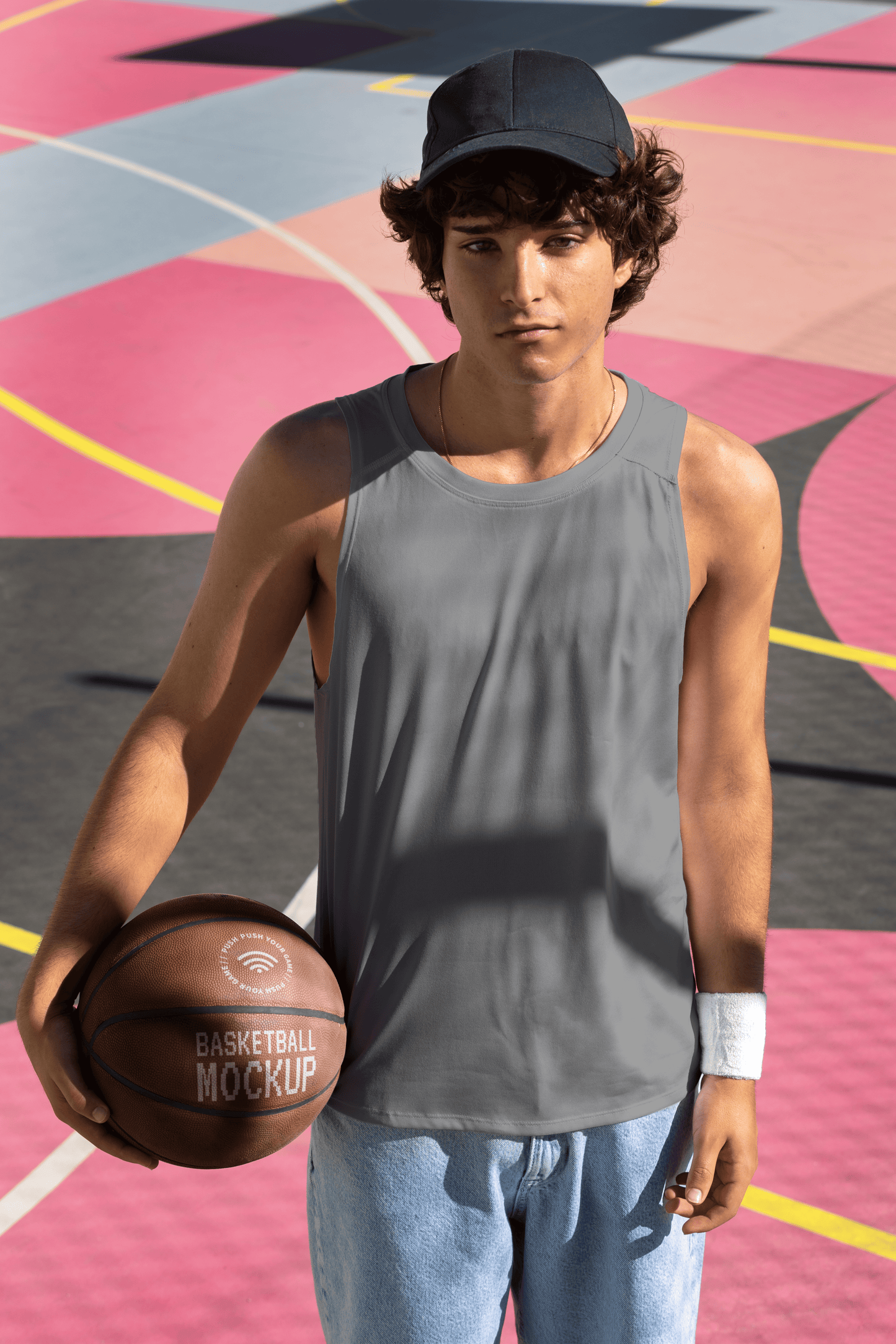 Camiseta sin manga personalizada para hombre