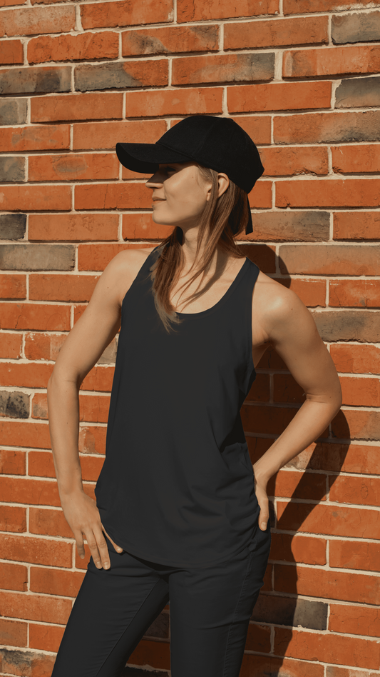 Camiseta sin manga personalizada para mujer